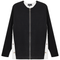 Maternity Knit Shirting Zipper Jacket