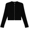 Maternity Ribbed Zip Cardigan