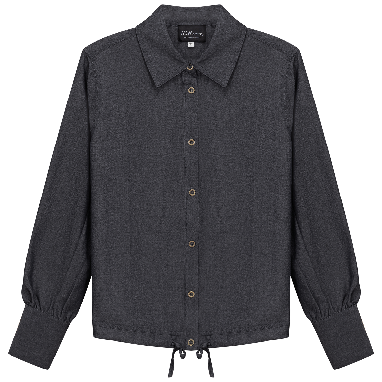 Maternity Denim Bungee Blouse
