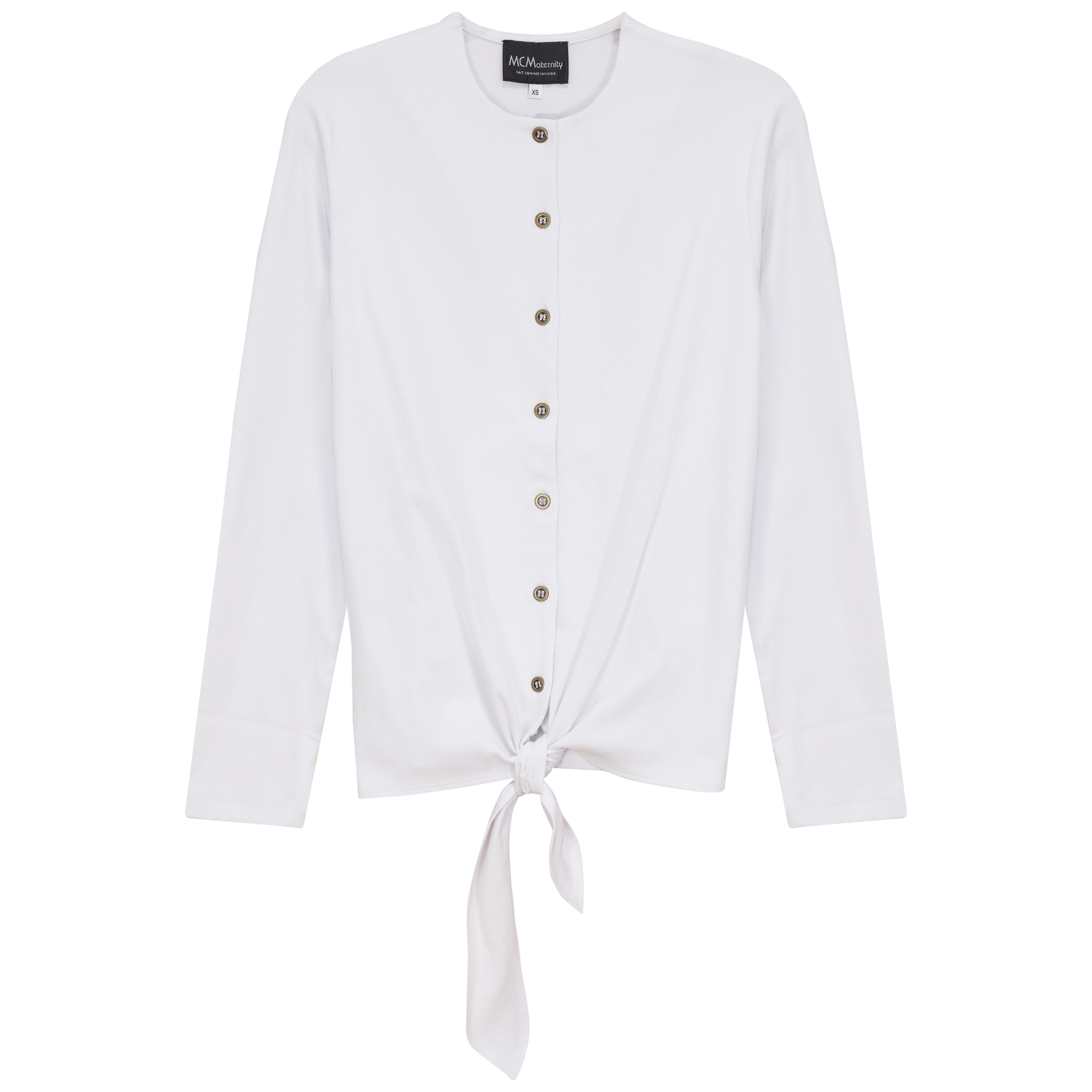 Maternity Tie Front Top