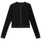 Maternity Ribbed Cropped Cardigan