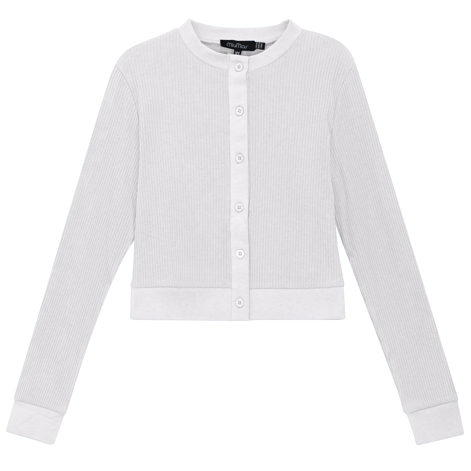 Maternity Ribbed Cropped Cardigan