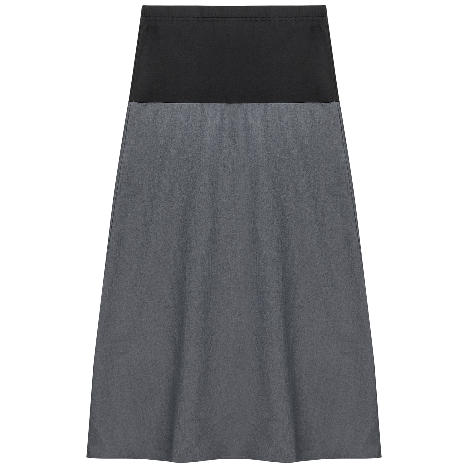 Maternity Chambray Midi Skirt