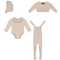 Knitted Overall and Cardigan Set