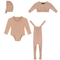 Knitted Overall and Cardigan Set