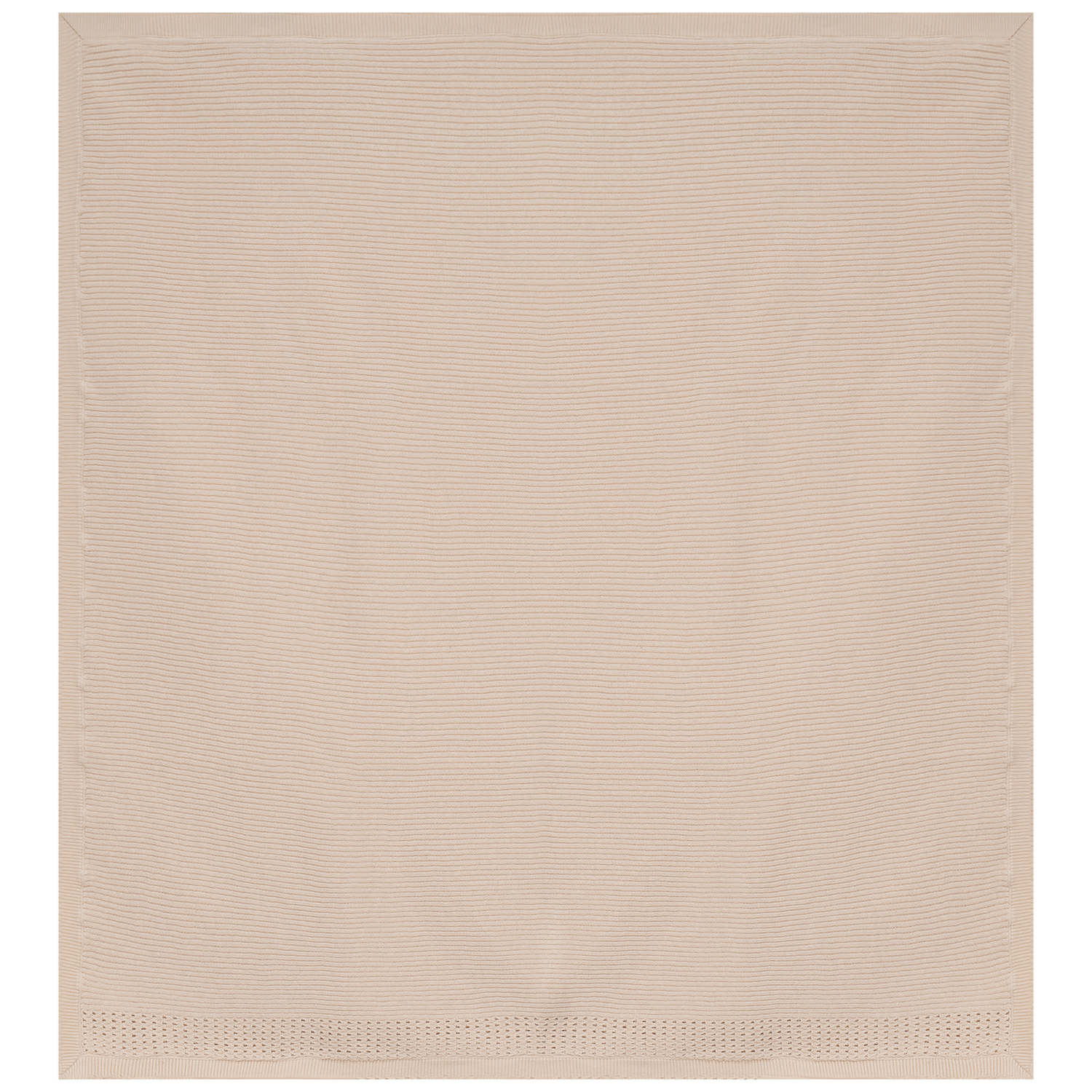 Holed Rib Knit Blanket
