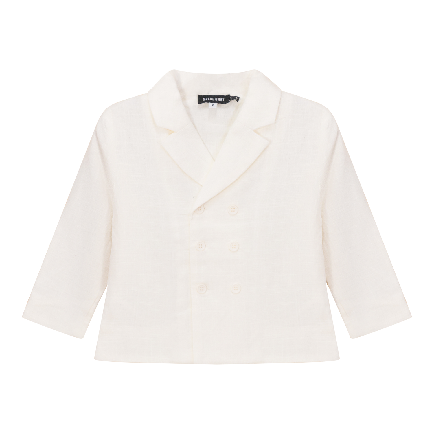 Woven Double Breasted Blazer
