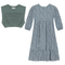 Woven Floral Dress with Vest