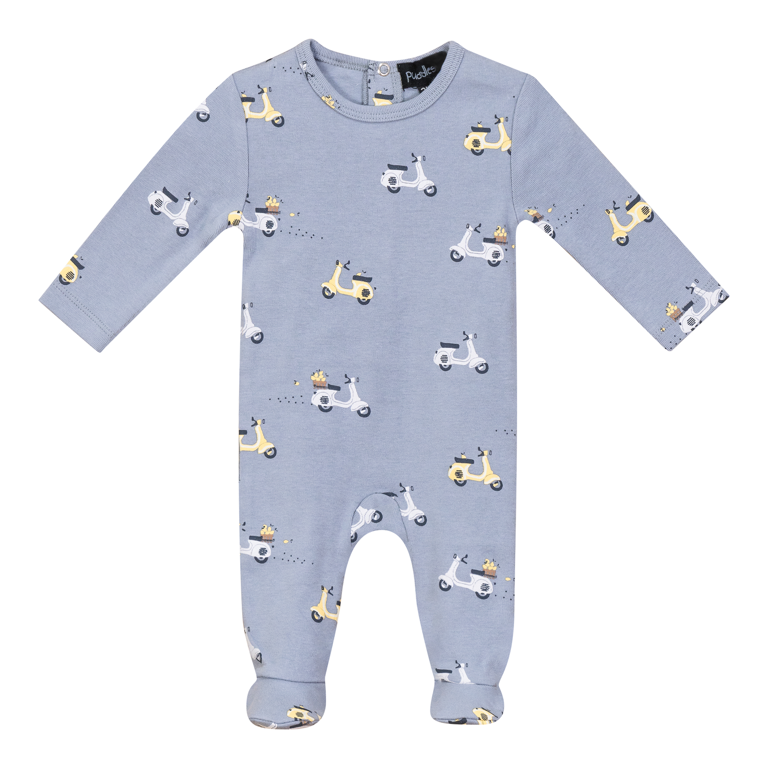 Scooter Bicycle Print Onesie