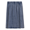 Washed Denim Midi Skirt