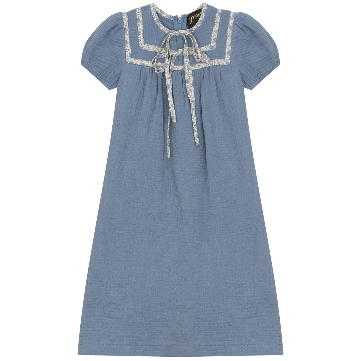 Floral Tape Gauze Robe