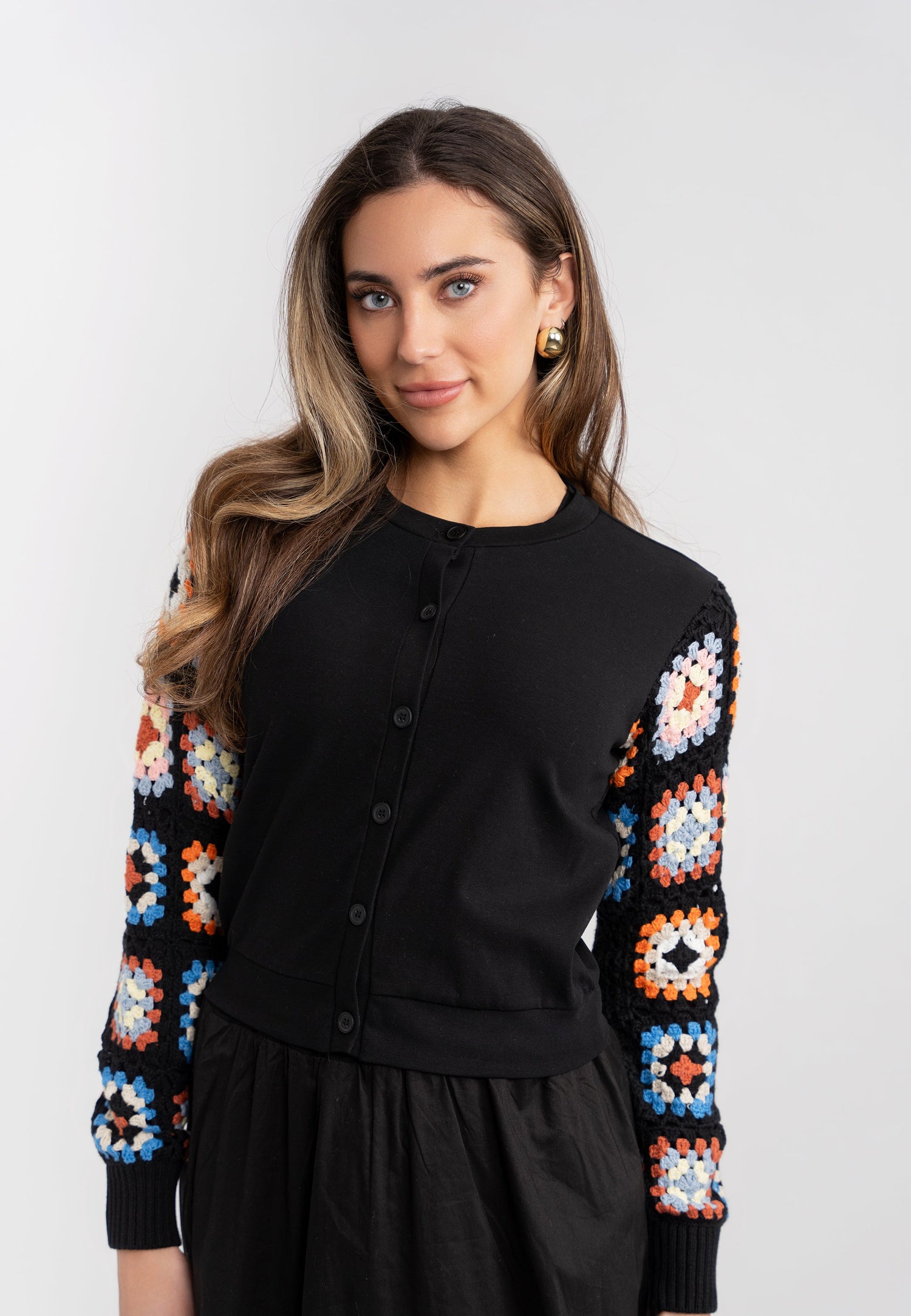 Knit Crochet Cardigan