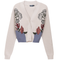 Embroidered Cropped Cardigan