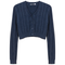 Distressed Braided Knit Cardigan