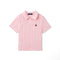Cable Knit Polo Sweater in Pink