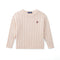 Classic Cable Knit Baby Sweater in Beige