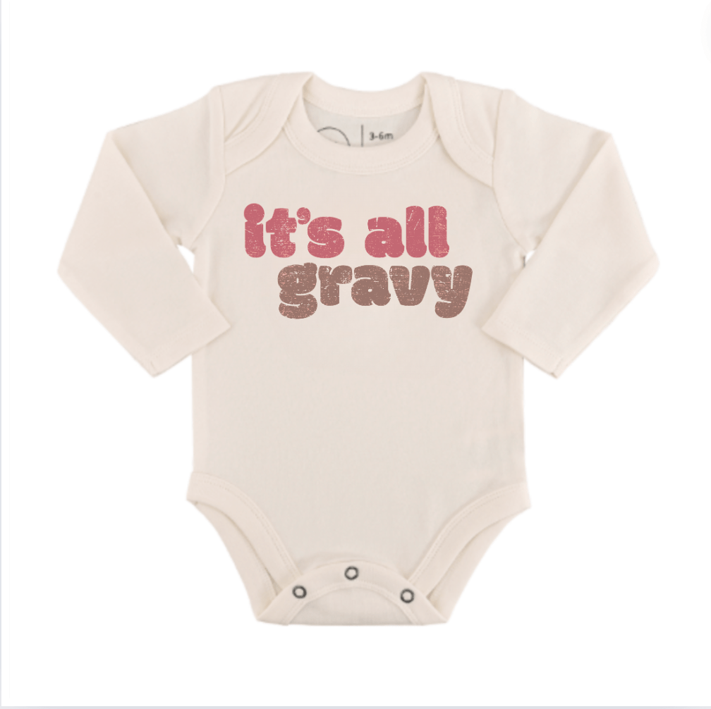 graphic bodysuit | all gravy (long sleeve)