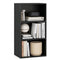 Set of 2 3-Tier Cube Bookcase with Adjustable Shelves for Home Office