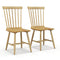 Set of 2 Windsor Dining Chairs with High Spindle Back