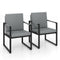 Set of 2 Mid Century Modern Single Sofa Chairs with Cushions