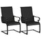 Set of 2 Patio Chairs with Quick-drying and Breathable Fabric for Backyard