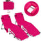 Set of 2 Tanning Chairs with Face Arm Holes Portable with 4-Level Backrest