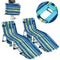 Set of 2 Tanning Chairs with Face Arm Holes Portable with 4-Level Backrest