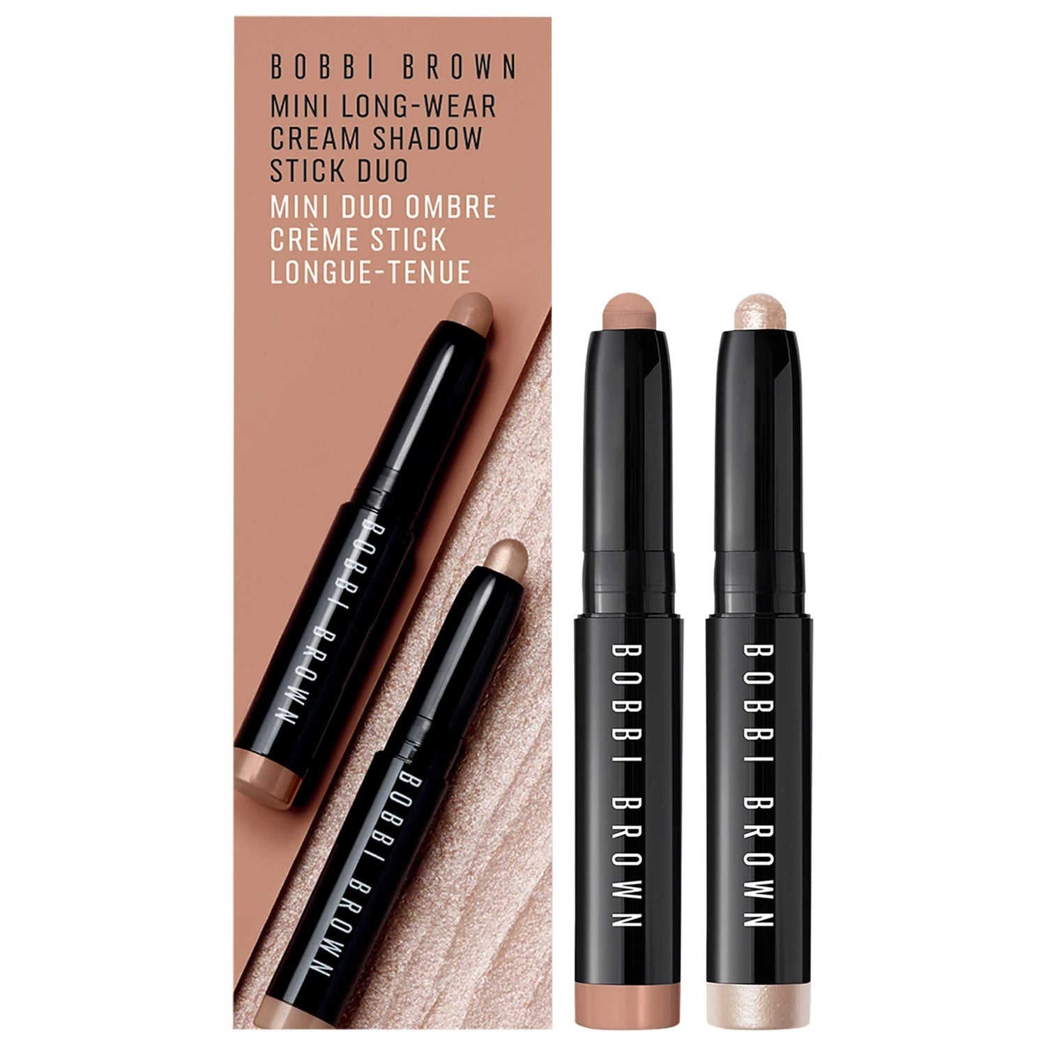 Bobbi Brown Mini Long-Wear Waterproof Cream Eyeshadow Stick Set: 24H Blendable Color, Travel-Friendly, Non-Creasing