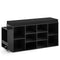 Shoe Storage Bench with Umbrella Stand 10-Cubby Entryway Shoe Rack Organizer