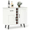 Modern Wine Bar Buffet Cabinet with 6-Bottle Wine Rack