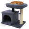 Small Cat Tree with Large Padded Plush Perch for Indoor Cats