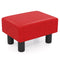 Small PU Leather Rectangular Seat Ottoman Footstool