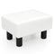 Small PU Leather Rectangular Seat Ottoman Footstool