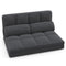 Floor Sofa Bed with 6 Positions Adjustable Backrest Skin-friendly Velvet Cover
