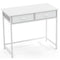 Space Saving Home Office Desk with 2 Fabric Drawers and 4 Hanging Hooks