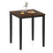Square Dining Table with Solid Wood Frame for 4-Person