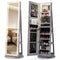 Standing Jewelry Cabinet with Adjustable LED Lights