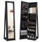 Standing Lockable Jewelry Storage Organizer with Full-Length Mirror