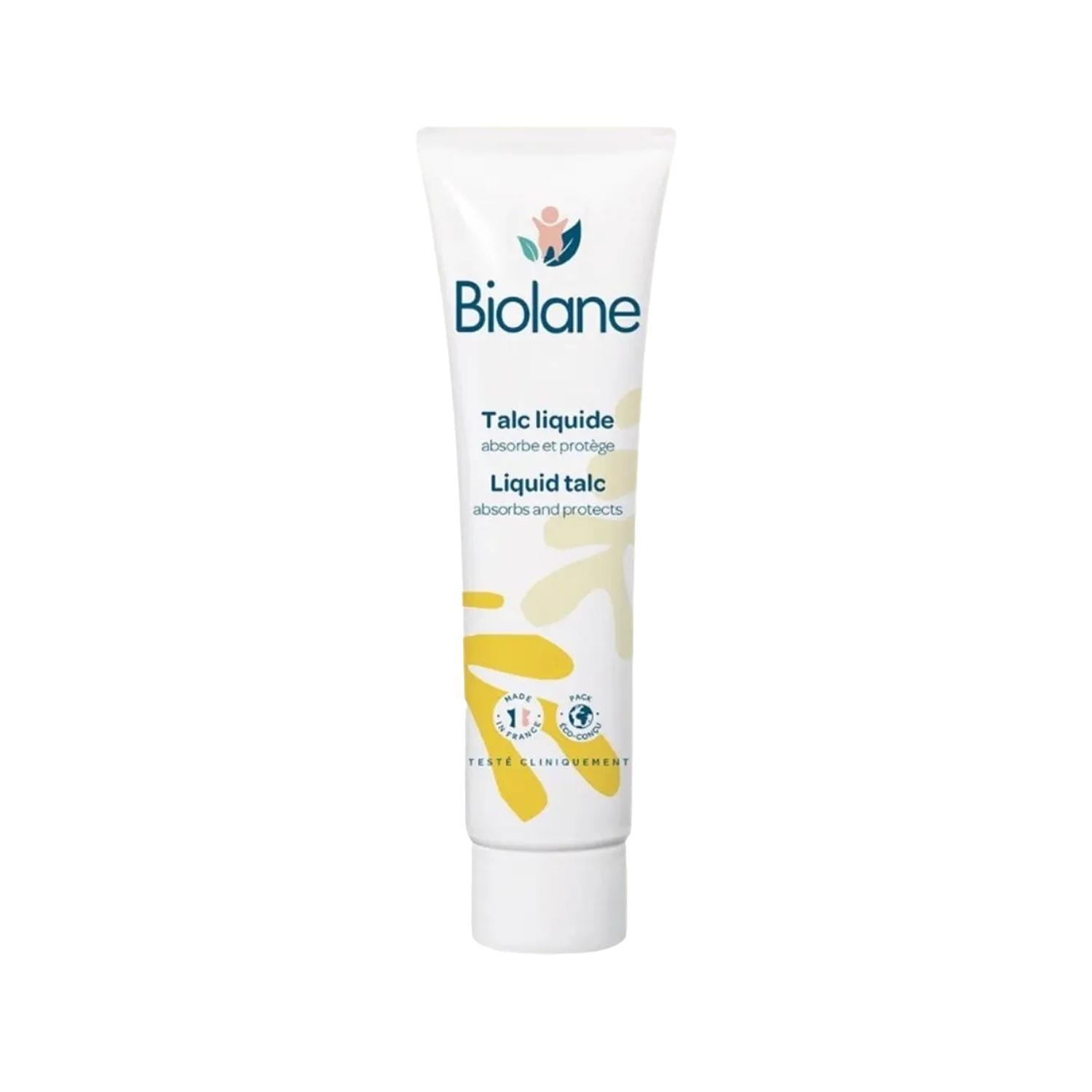 Biolane Baby Diaper Cream, Liquid Talc Formula for Diaper Rash Prevention and Treatment - 3.38 fl oz