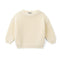 Classic Knit Baby Sweater in Cream