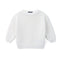 Classic Knit Baby Sweater in Timeless White