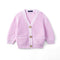 Classic Cardigan with Pockets in Lilac