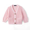 Classic Cardigan with Pockets in Pink