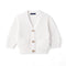Classic Cardigan with Pockets in White
