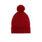 Knit Baby Pom Beanie in Red Xmas