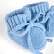 Knitted Booties in Baby Blue
