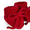 Knitted Booties in Red Xmas