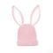 Bunny Ear Knit Beanie in Pink