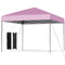 10 X 10 Feet Pop up Canopy Tent with Portable Carrying Bag and 8 Stakes