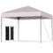 10 X 10 Feet Pop up Canopy Tent with Portable Carrying Bag and 8 Stakes
